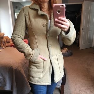 Shearling coat by DKNY